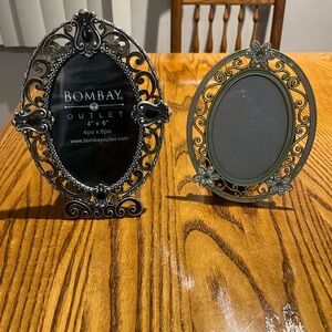 Bombay Ornate Silver and Gold with Rhinestones an jewels Picture Frames